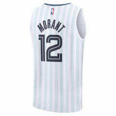 Ja Morant Memphis Grizzlies 2025/26 City Edition Fast Break Jersey White - NBA