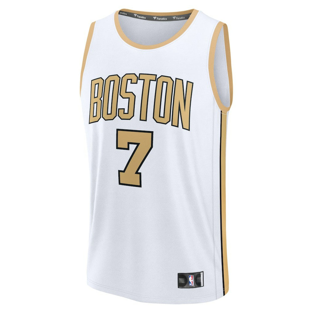 Jaylen Brown Boston Celtics 2025/26 City Edition Fast Break Jersey White - NBA