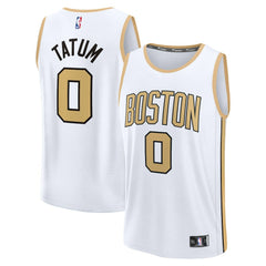 Jayson Tatum Boston Celtics Youth 2025/26 City Edition Fast Break Jersey White - NBA