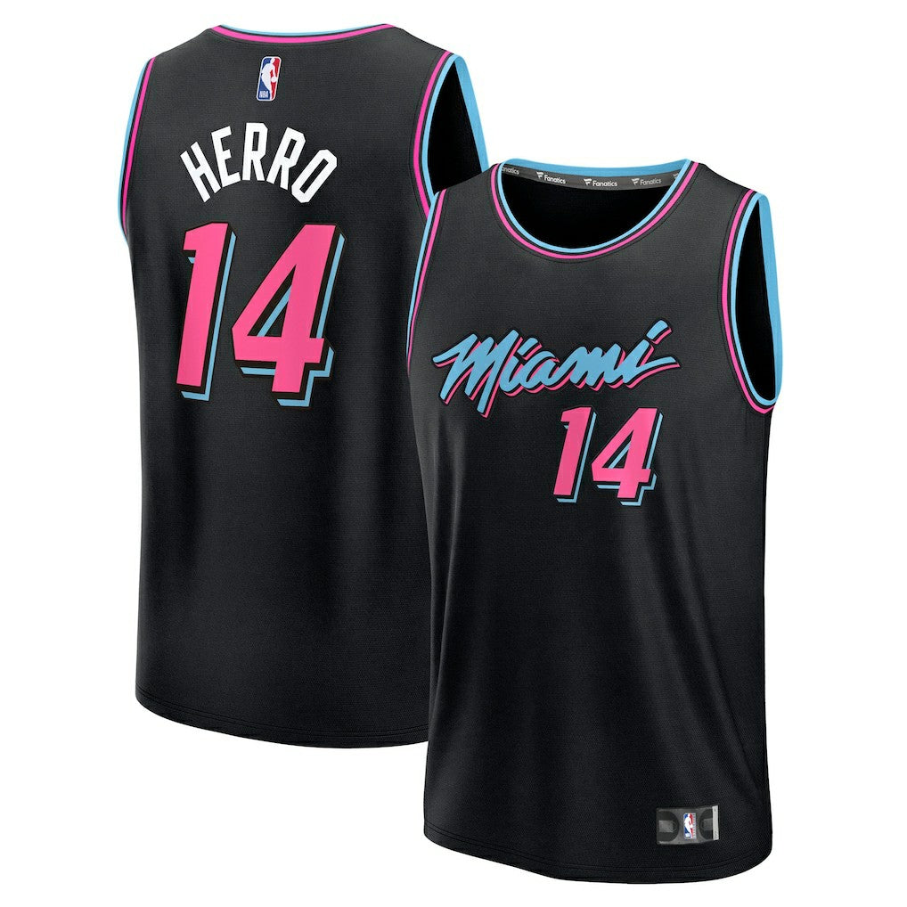 Tyler Herro Miami Heat Youth 2025/26 City Edition Fast Break Jersey Black - NBA
