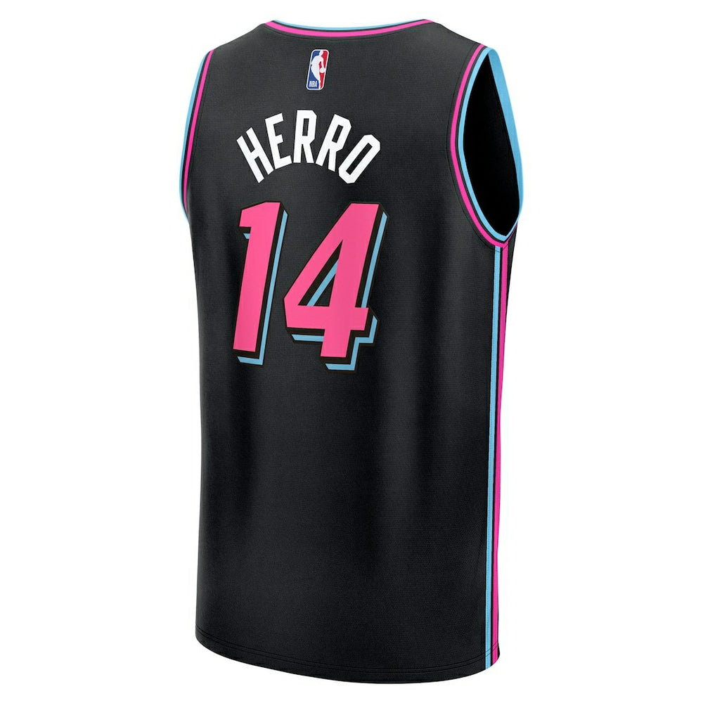 Tyler Herro Miami Heat Youth 2025/26 City Edition Fast Break Jersey Black - NBA