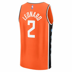Kawhi Leonard LA Clippers Youth 2025/26 City Edition Fast Break Jersey Orange - NBA