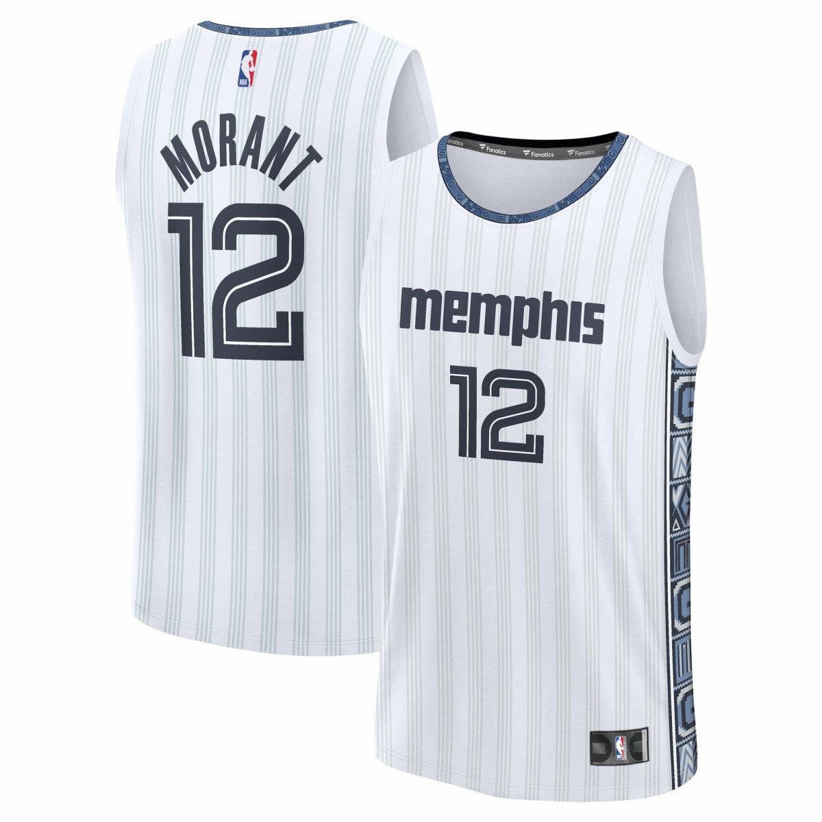Ja Morant Memphis Grizzlies Youth 2025/26 City Edition Fast Break Jersey White - NBA