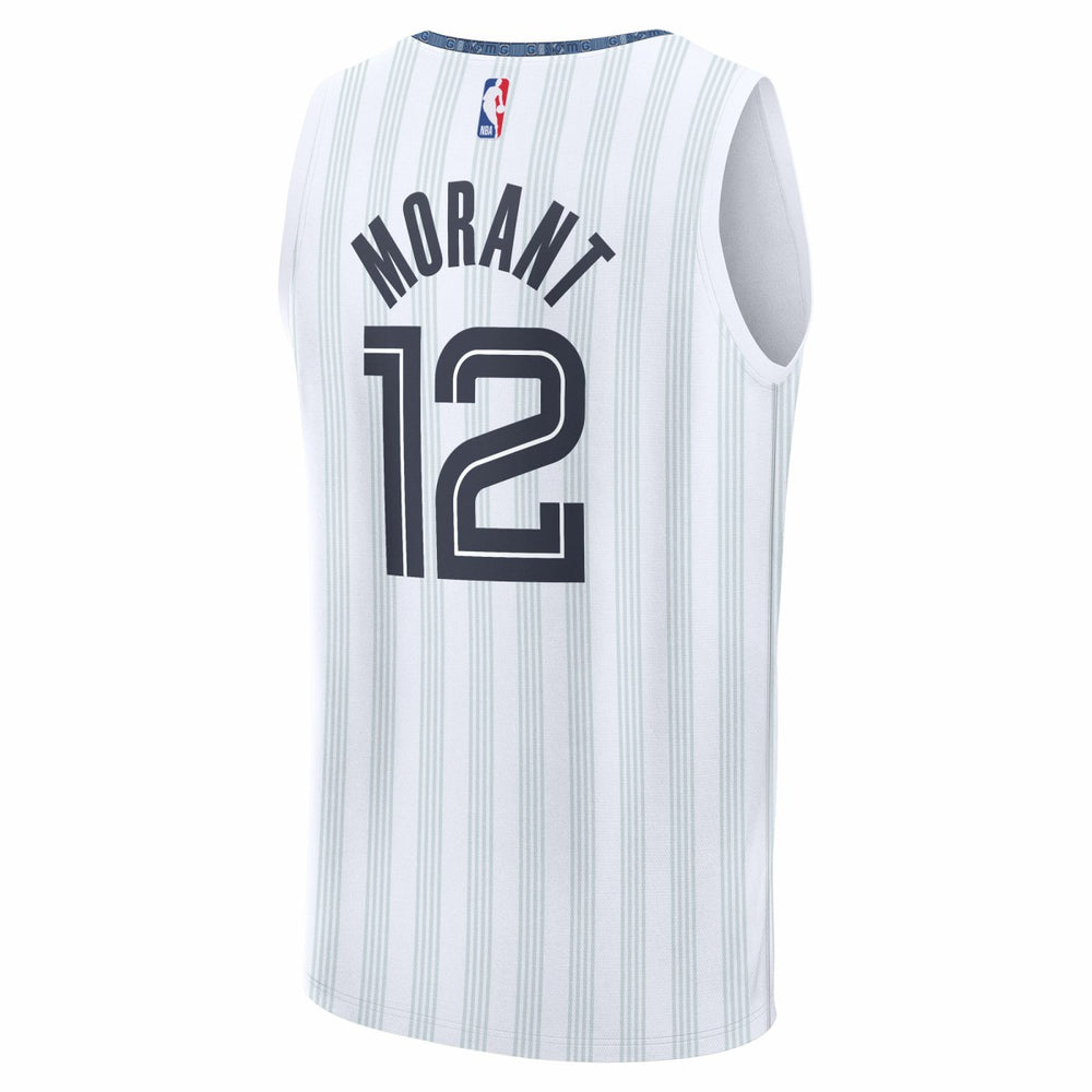 Ja Morant Memphis Grizzlies Youth 2025/26 City Edition Fast Break Jersey White - NBA