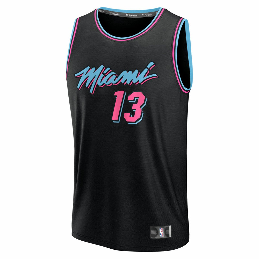 Bam Adebayo Miami Heat Youth 2025/26 City Edition Fast Break Jersey Black - NBA
