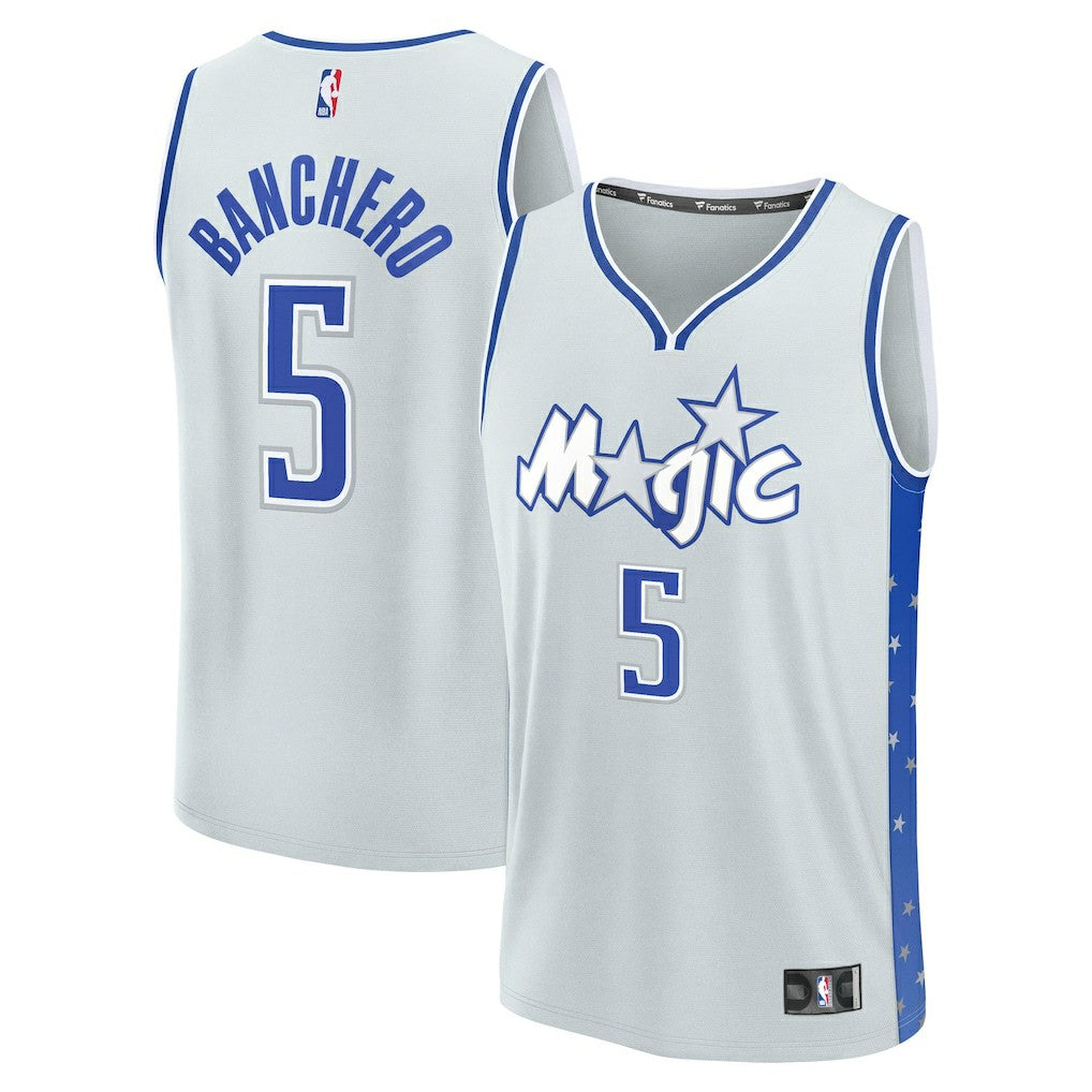 Paolo Banchero Orlando Magic Youth 2025/26 City Edition Fast Break Jersey Silver - NBA