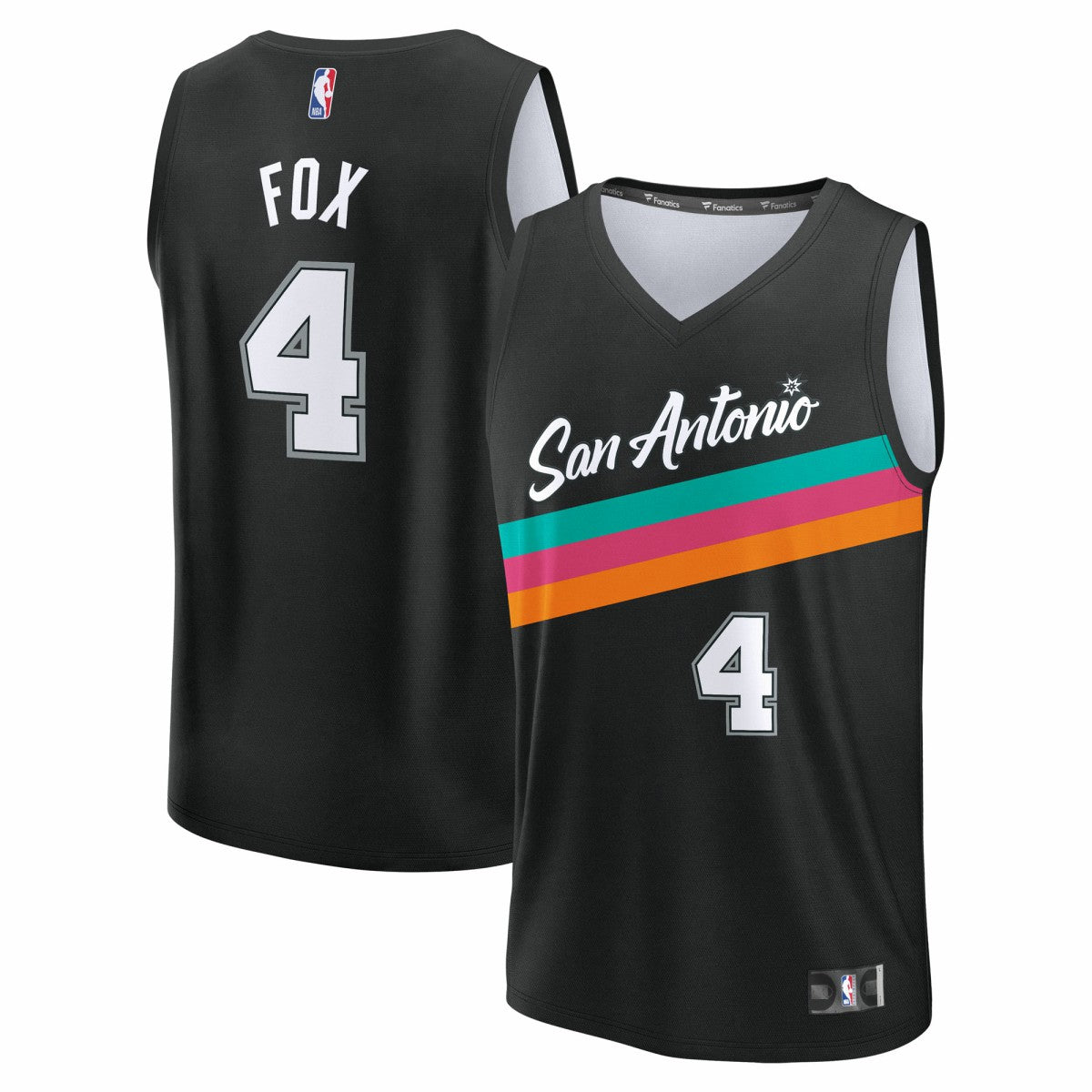 De'Aaron Fox San Antonio Spurs Youth 2025/26 City Edition Fast Break Jersey Black - NBA