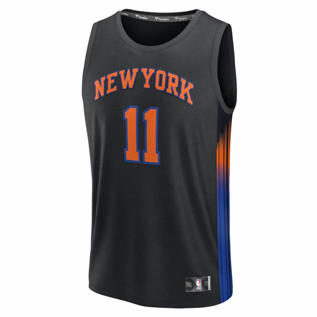 Jalen Brunson New York Knicks Fast Break Jersey Statement Edition Black - NBA