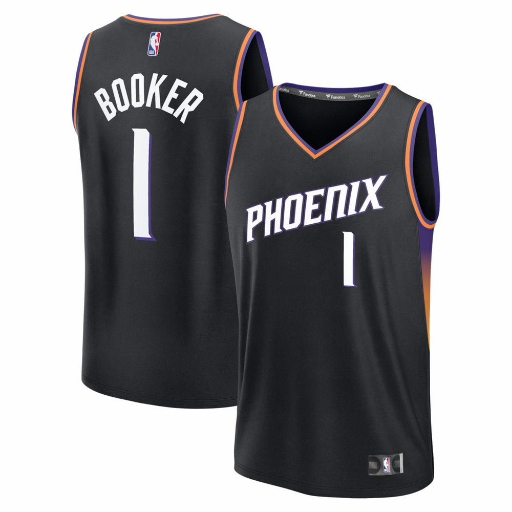 Devin Booker Phoenix Suns Fast Break Jersey Statement Edition Black - NBA