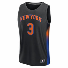 Josh Hart New York Knicks Fast Break Jersey Statement Edition Black - NBA