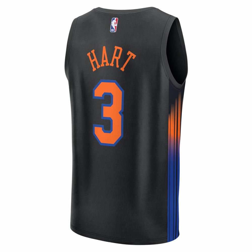Josh Hart New York Knicks Fast Break Jersey Statement Edition Black - NBA