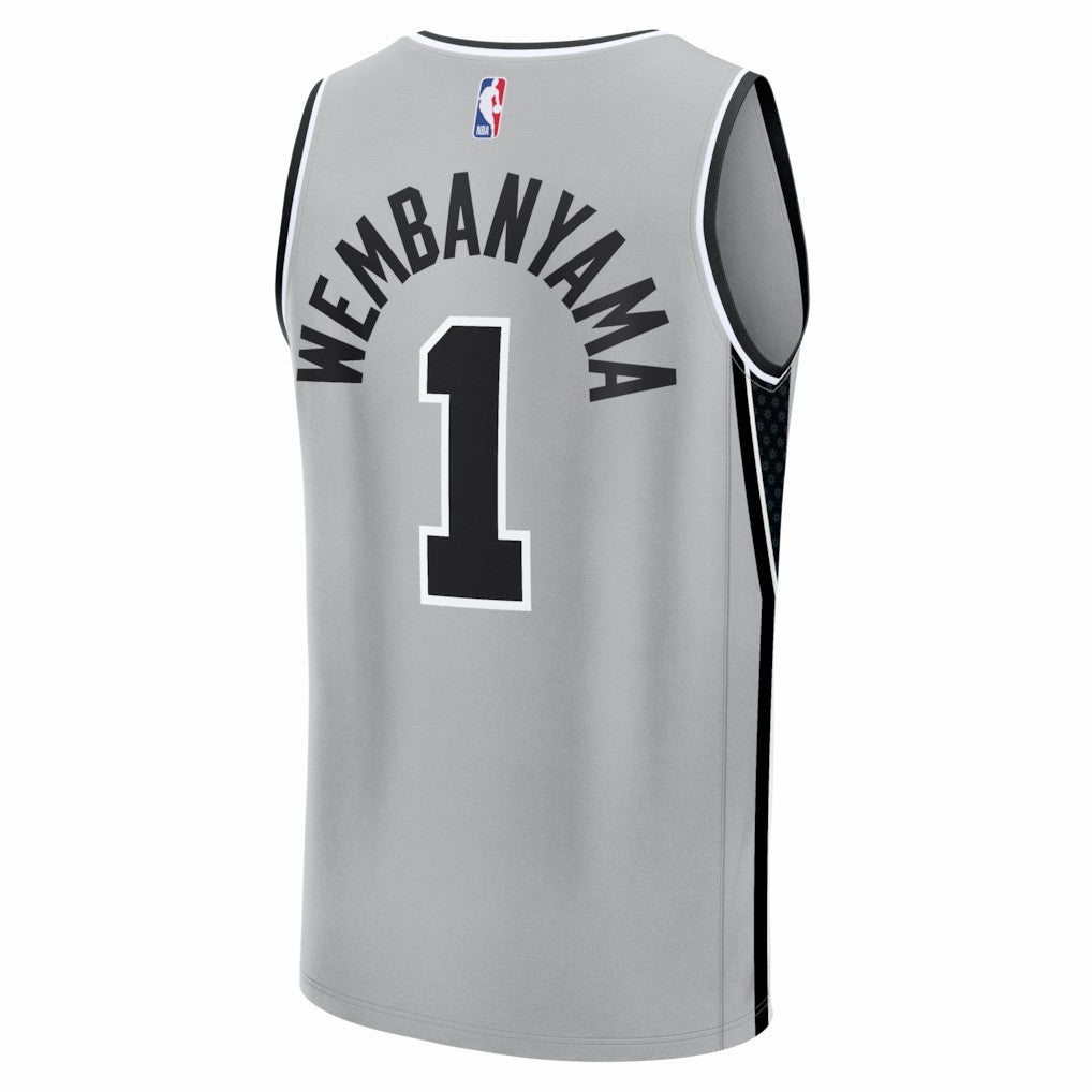 Victor Wembanyama San Antonio Spurs Youth Fast Break Jersey Statement Edition Silver - NBA