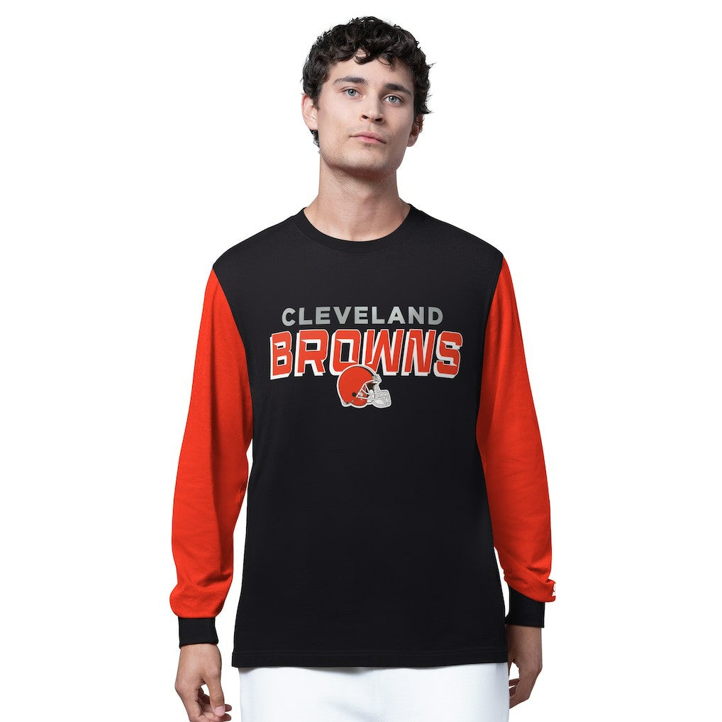 Cleveland Browns Starter Thursday Night Gridiron Long Sleeve T-Shirt- Black | NFL
