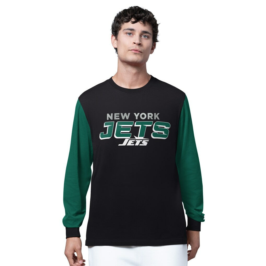 New York Jets Starter Thursday Night Gridiron Long Sleeve T-Shirt- Black | NFL