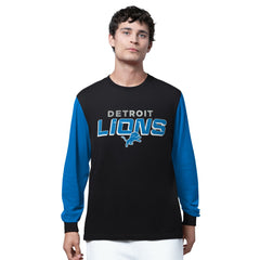 Detroit Lions Starter Thursday Night Gridiron Long Sleeve T-Shirt- Black | NFL