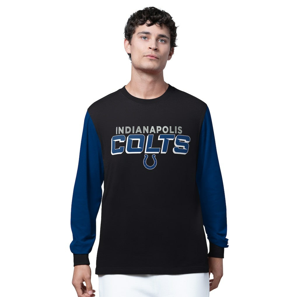 Indianapolis Colts Starter Thursday Night Gridiron Long Sleeve T-Shirt- Black | NFL