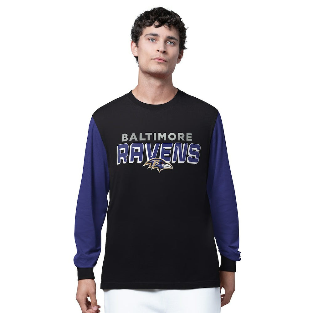 Baltimore Ravens Starter Thursday Night Gridiron Long Sleeve T-Shirt- Black | NFL