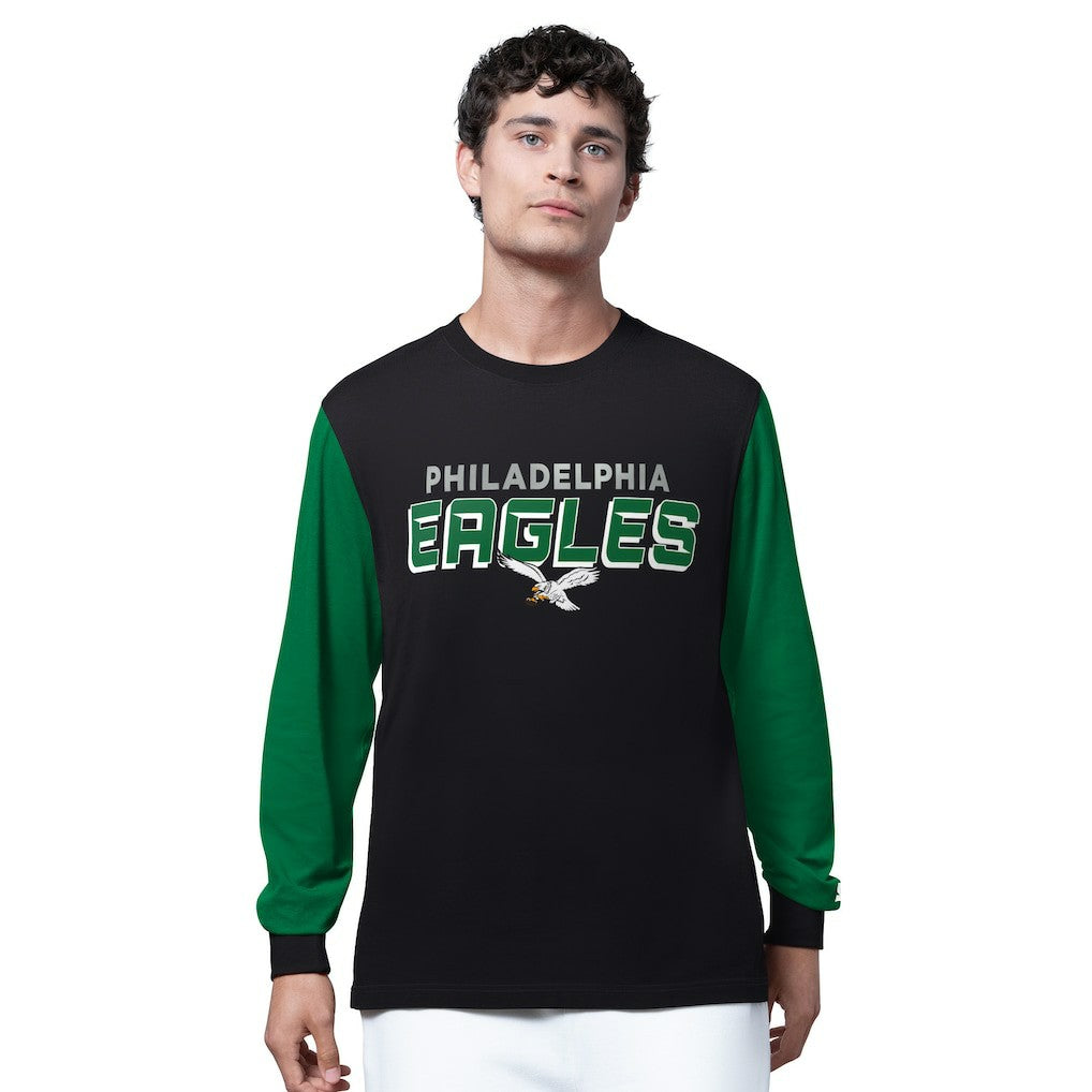 Philadelphia Eagles Starter Thursday Night Gridiron Long Sleeve T-Shirt Black/Midnight Green | NFL