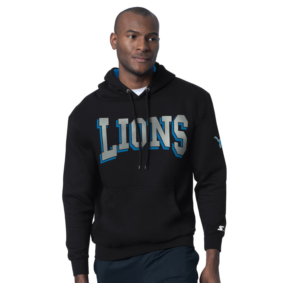 Detroit Lions Starter Thursday Night Gridiron Hoodie Black | NFL