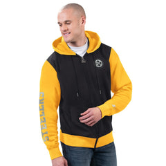 Pittsburgh Steelers Starter Thursday Night Gridiron Full-Zip Hoodie Black/Gold | NFL
