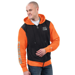 Cincinnati Bengals Starter Thursday Night Gridiron Full-Zip Hoodie Black/Orange | NFL