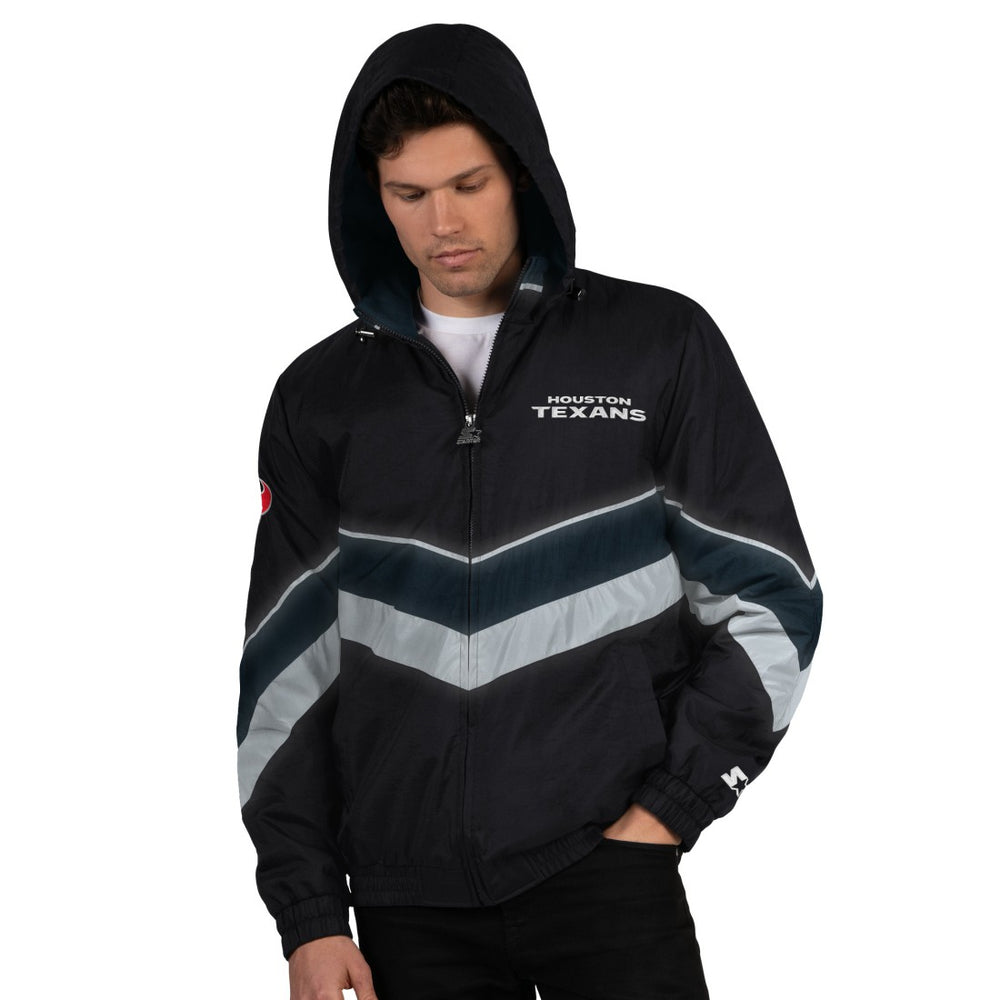 Houston Texans Starter Thursday Night Gridiron Full-Zip Jacket Black/Navy | NFL