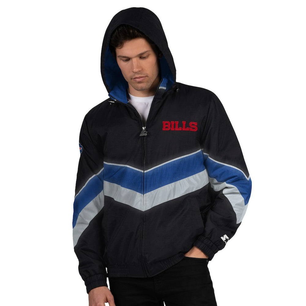 Buffalo Bills Starter Thursday Night Gridiron Full-Zip Jacket Black/Royal | NFL