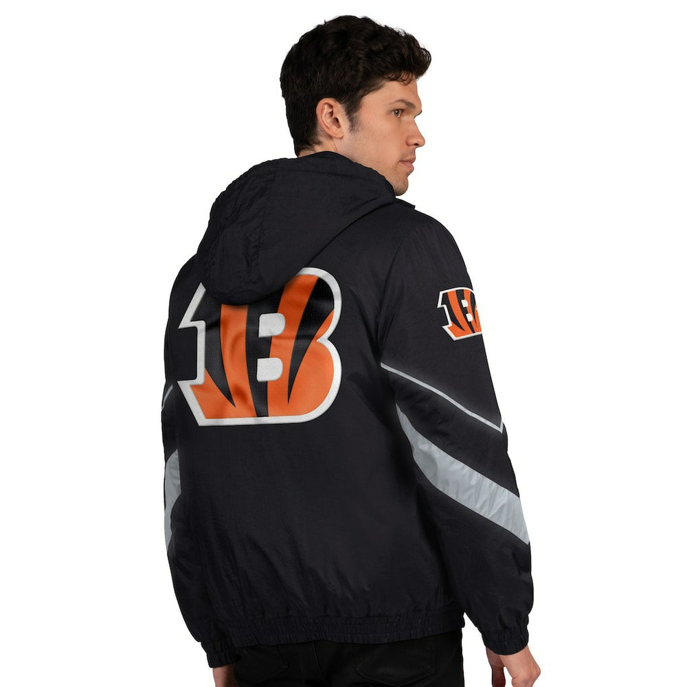 Cincinnati Bengals Starter Thursday Night Gridiron Full-Zip Jacket Black/Orange | NFL