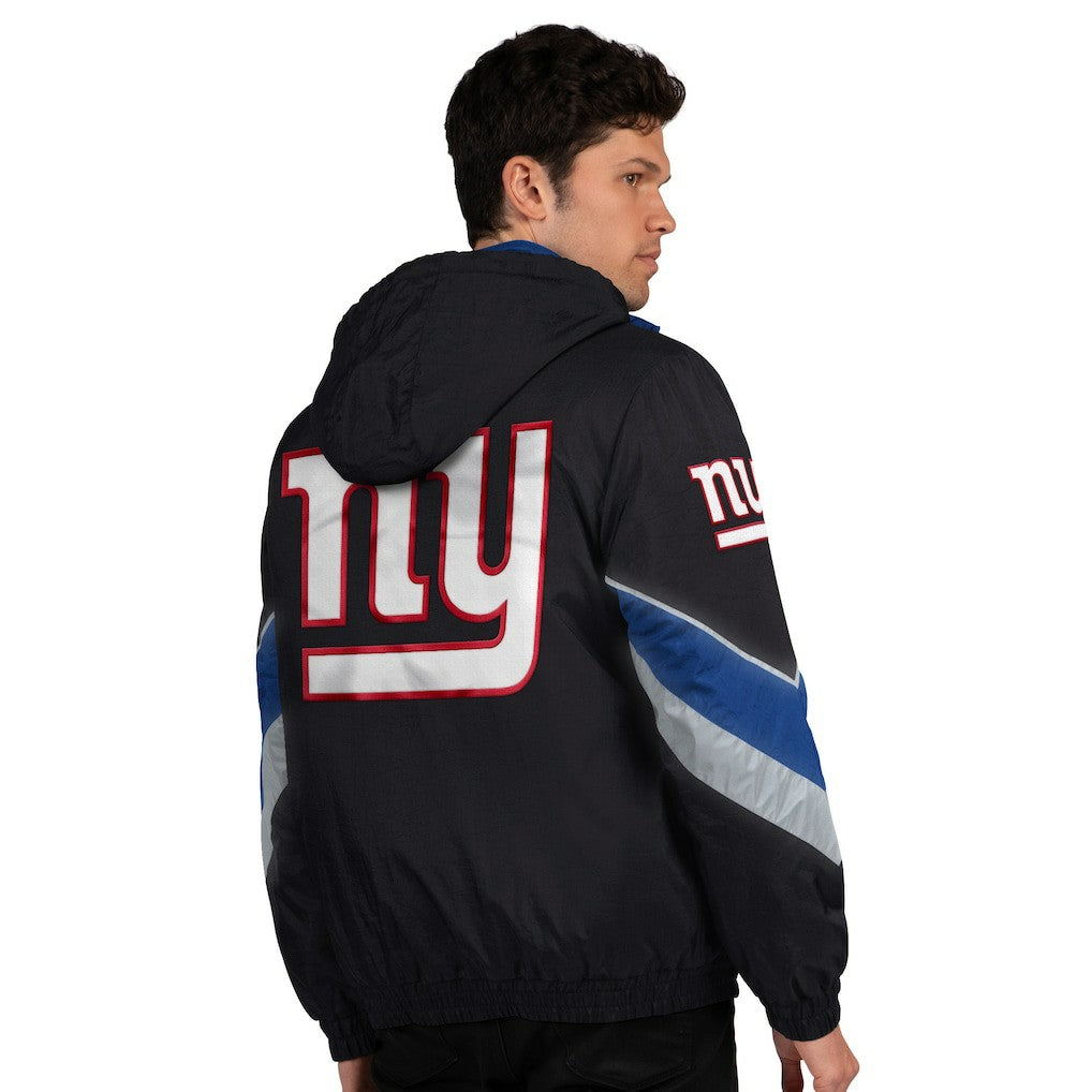 New York Giants Starter Thursday Night Gridiron Full-Zip Jacket Black/Royal | NFL