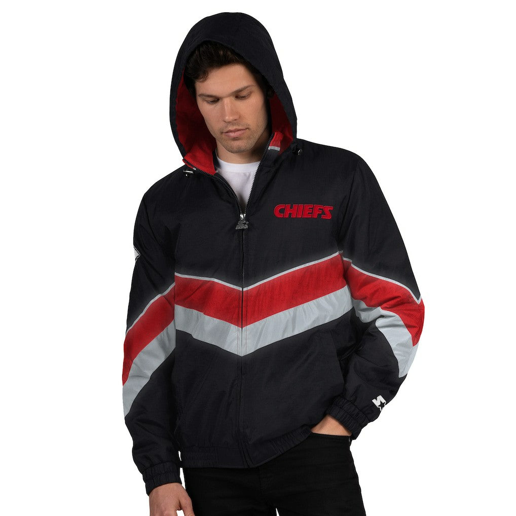 Kansas City Chiefs Starter Thursday Night Gridiron Full-Zip Jacket Black/Red | NFL