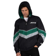 New York Jets Starter Thursday Night Gridiron Full-Zip Jacket Black/Green | NFL