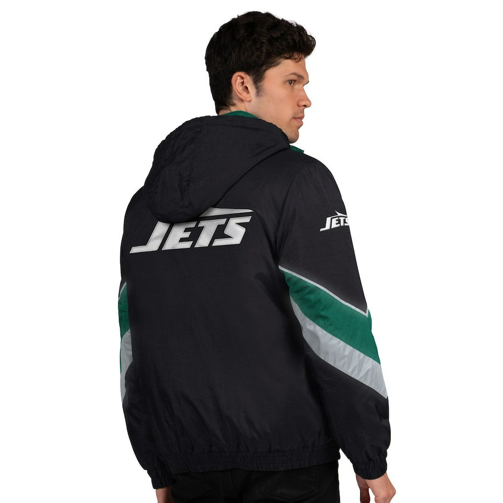 New York Jets Starter Thursday Night Gridiron Full-Zip Jacket Black/Green | NFL