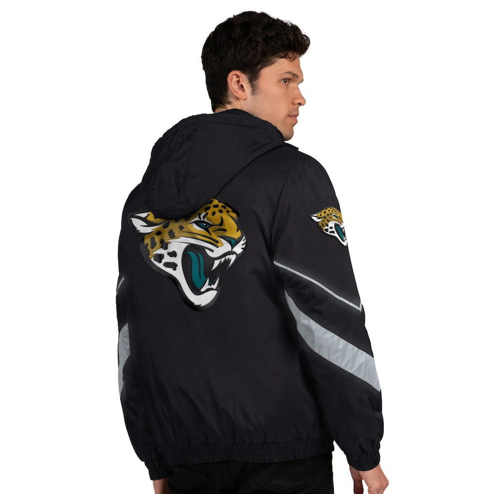 Jacksonville Jaguars Starter Thursday Night Gridiron Full-Zip Jacket Black/Teal | NFL