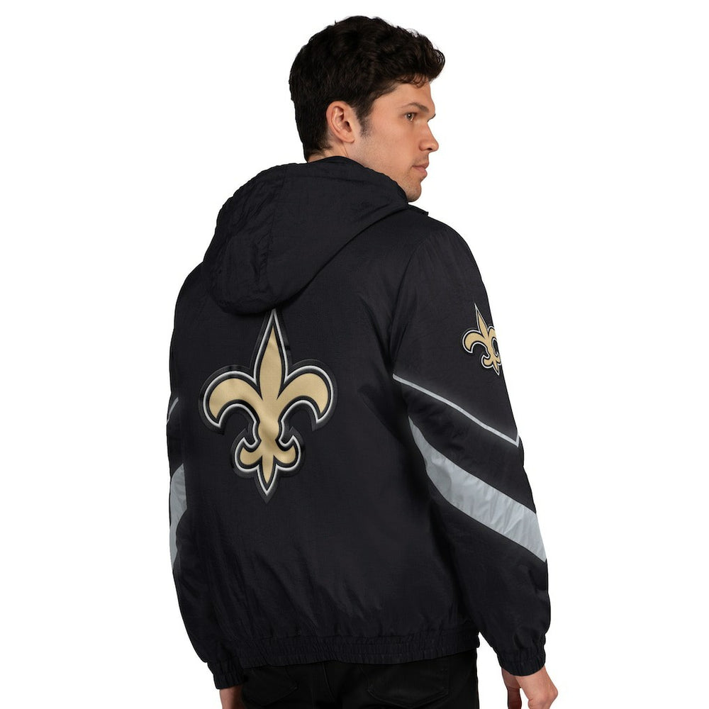 New Orleans Saints Starter Thursday Night Gridiron Full-Zip Jacket Black/Gold | NFL