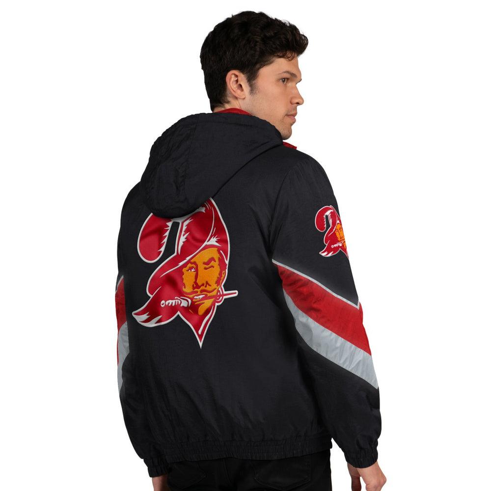 Tampa Bay Buccaneers Starter Thursday Night Gridiron Vintage Logo Full-Zip Hoodie Black | NFL