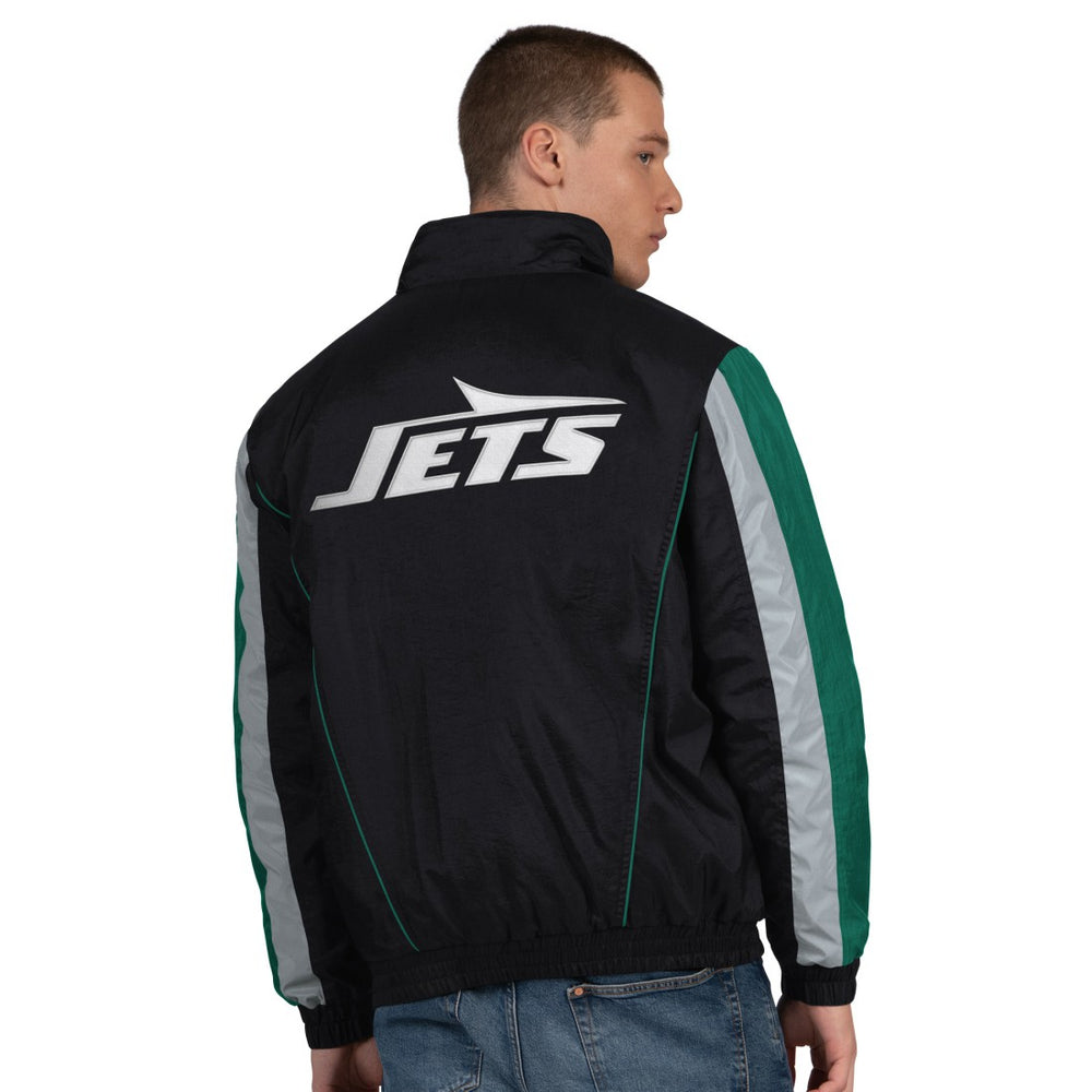New York Jets Starter Thursday Night Gridiron Half-Zip Jacket Black | NFL