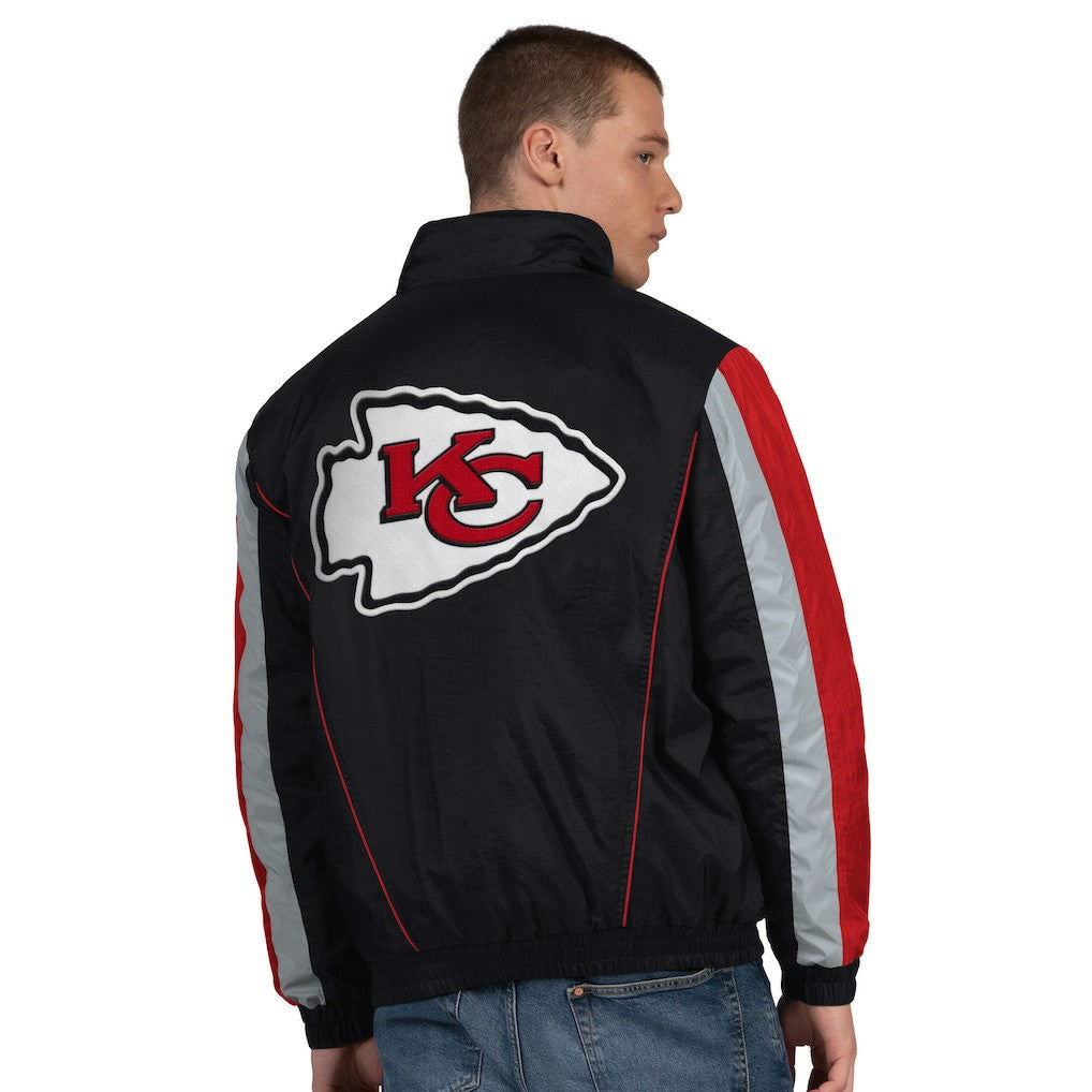 Kansas City Chiefs Starter Thursday Night Gridiron Half-Zip Jacket Black | NFL