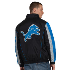 Detroit Lions Starter Thursday Night Gridiron Half-Zip Jacket Black | NFL