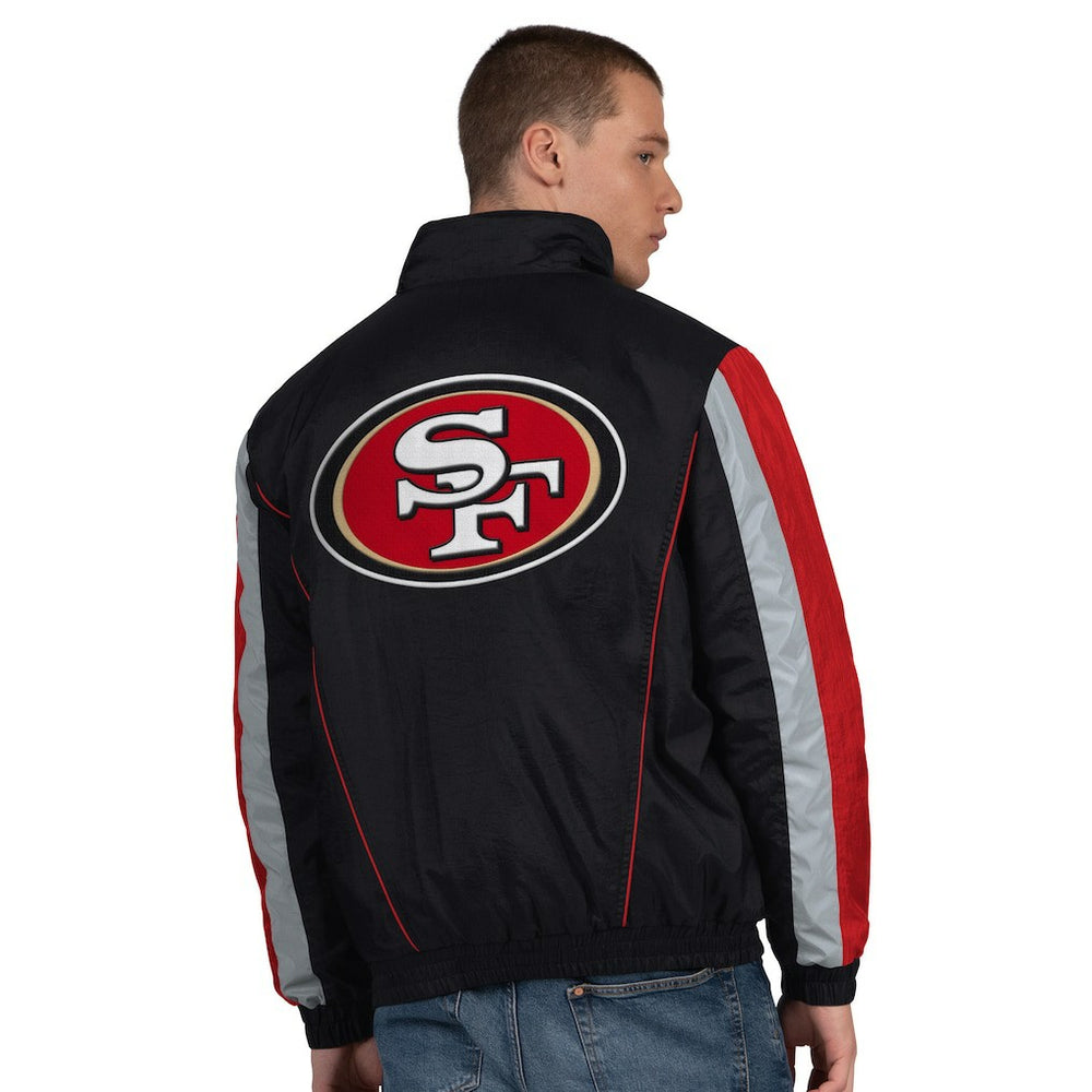 San Francisco 49ers Starter Thursday Night Gridiron Half-Zip Jacket Black | NFL