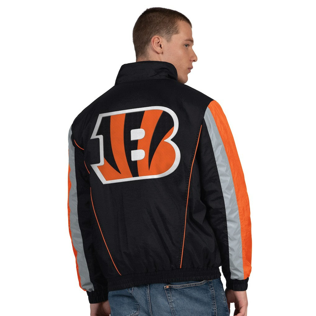 Cincinnati Bengals Starter Thursday Night Gridiron Half-Zip Jacket Black | NFL