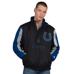 Indianapolis Colts Starter Thursday Night Gridiron Half-Zip Jacket Black | NFL