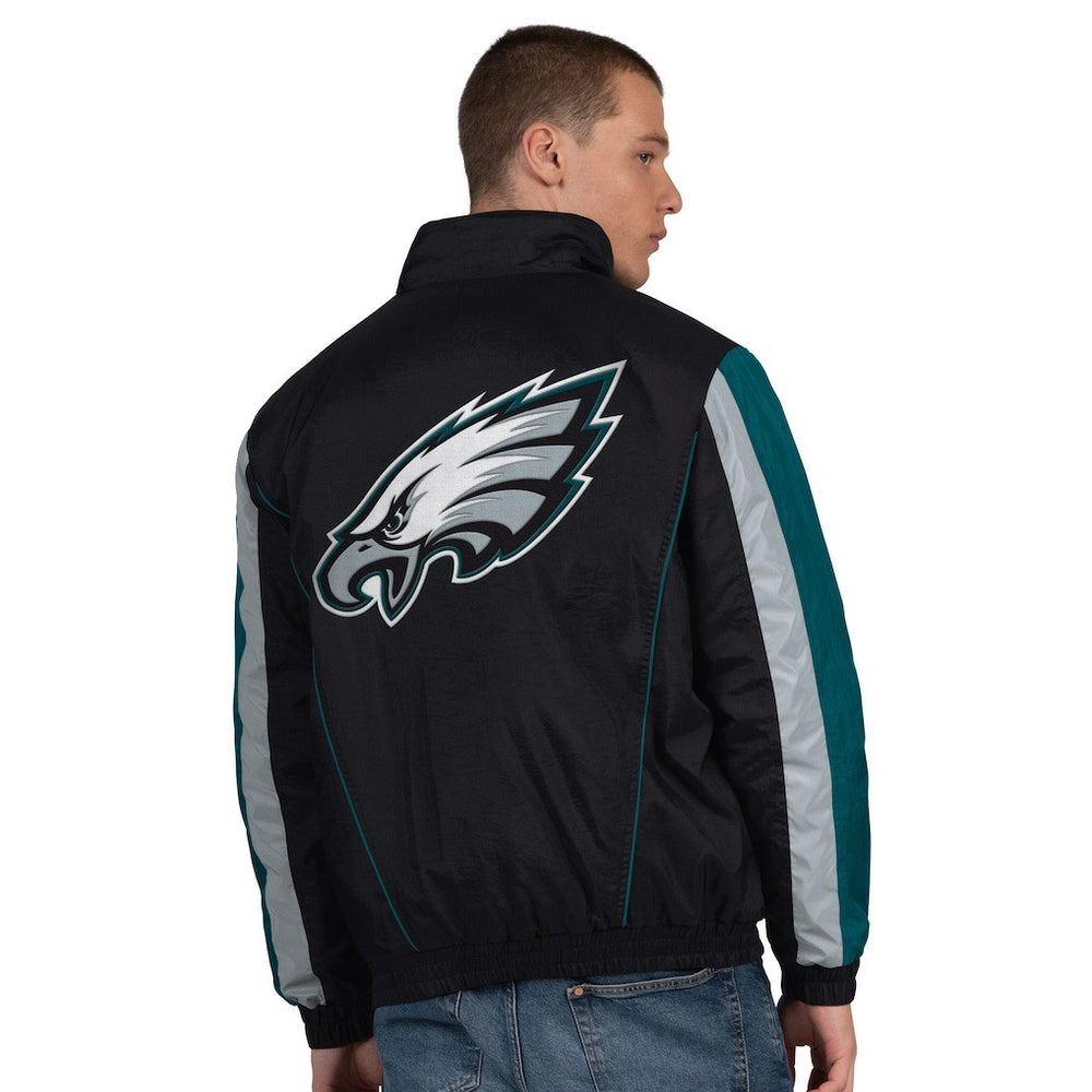 Philadelphia Eagles Starter Thursday Night Gridiron Half-Zip Jacket Black | NFL