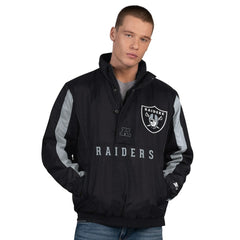 Las Vegas Raiders Starter Thursday Night Gridiron Half-Zip Jacket Black | NFL