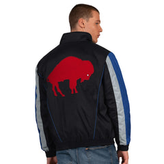 Buffalo Bills Starter Thursday Night Gridiron Vintage Logo Half-Zip Jacket Black | NFL