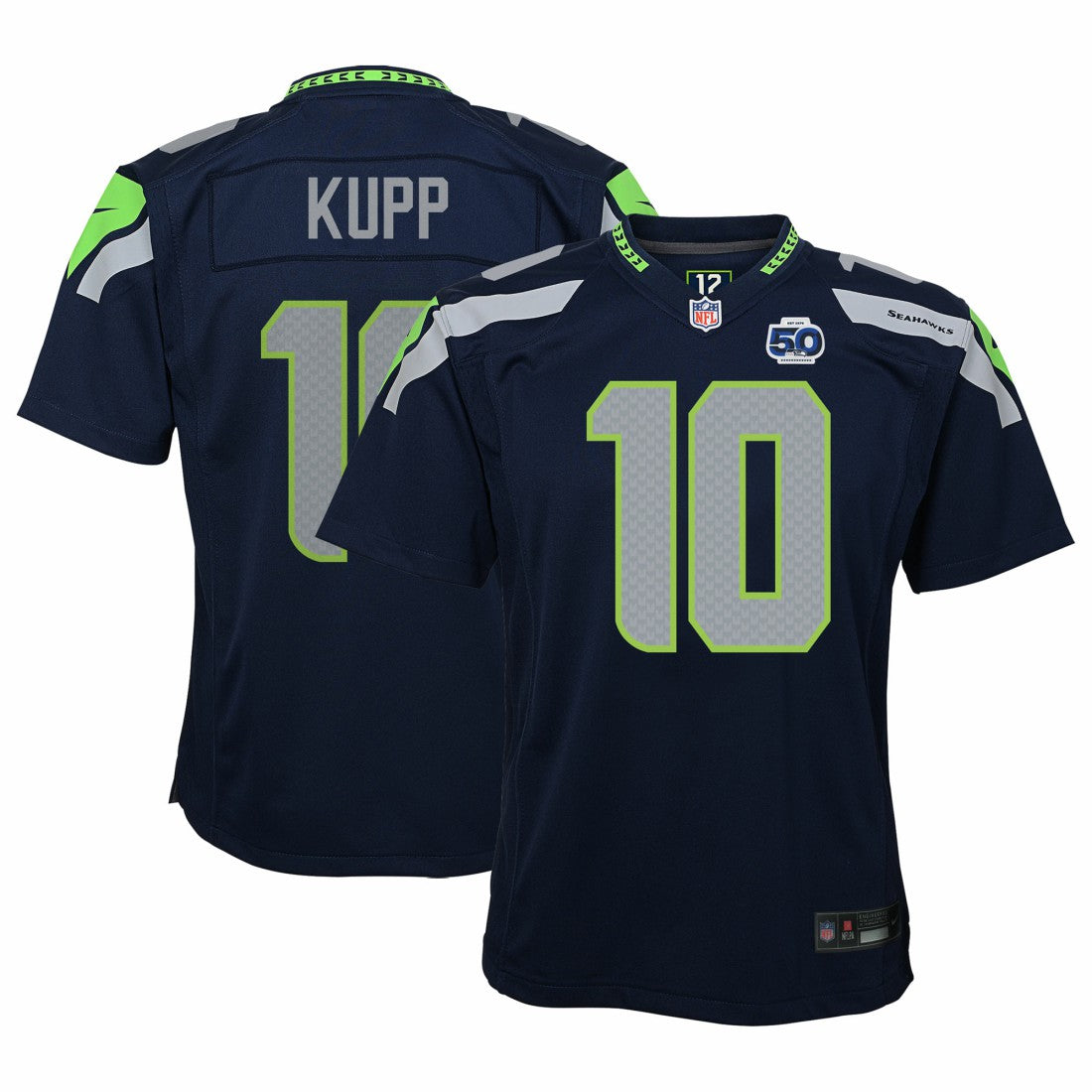 Cooper Kupp Seattle Seahawks Youth 50th Season Game Jersey College Navy | Nike for Sale