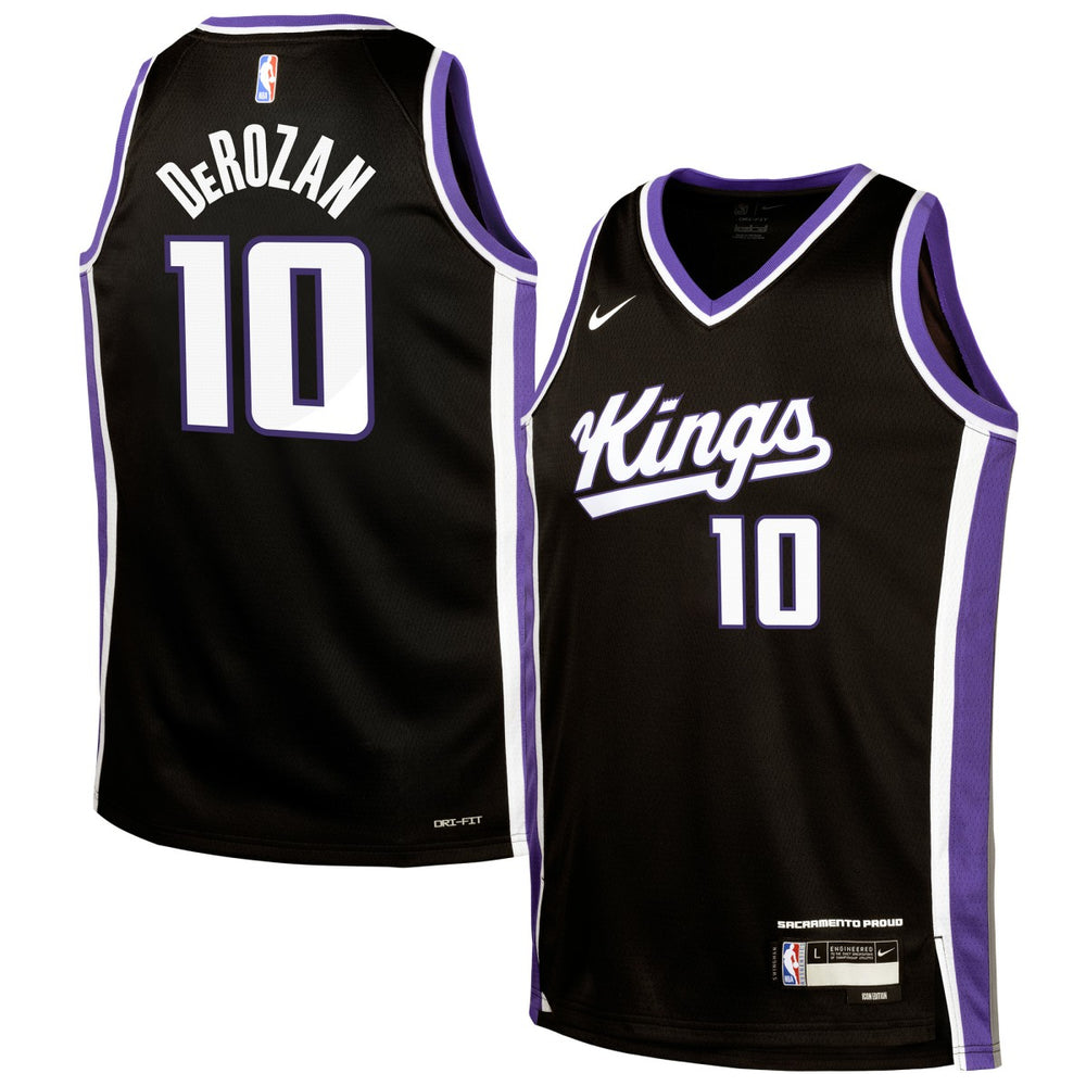 DeMar DeRozan Sacramento Kings Youth Swingman Jersey Icon Edition Black - NBA