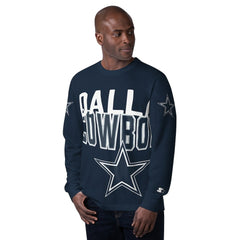 Dallas Cowboys Starter Clutch Hit Long Sleeve T-Shirt Navy | NFL