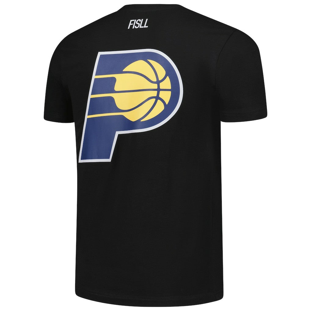 Indiana Pacers FISLL Unisex Oversize Logo T-Shirt Black - NBA