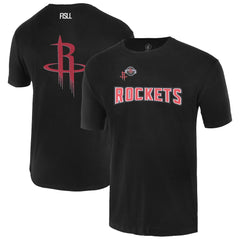 Houston Rockets FISLL Unisex Oversize Logo T-Shirt Black - NBA