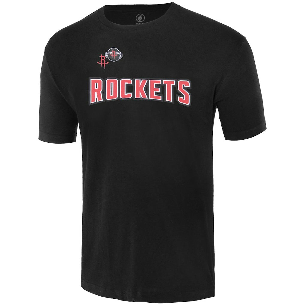 Houston Rockets FISLL Unisex Oversize Logo T-Shirt Black - NBA
